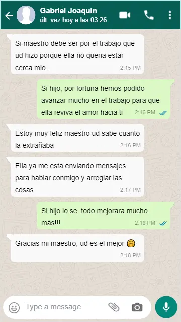 Testimonio WhatsApp 2 &mdash; Brujos en Ecuador